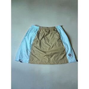 Nike Women’s Colorblock Skirt Tan Blue Athletic Skort Size S NWT